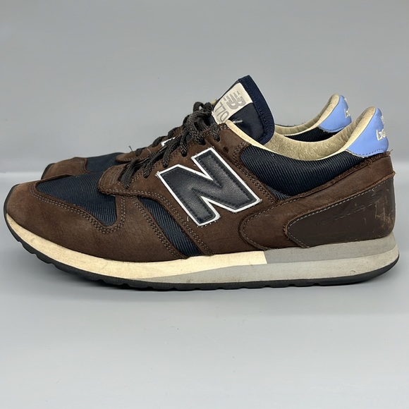 New Balance x Norse Projects “Lucem Hafnia” 770 Sneakers US 11.5M Brown/Navy - Picture 5 of 13